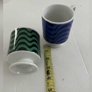 Groovy coffee cups.